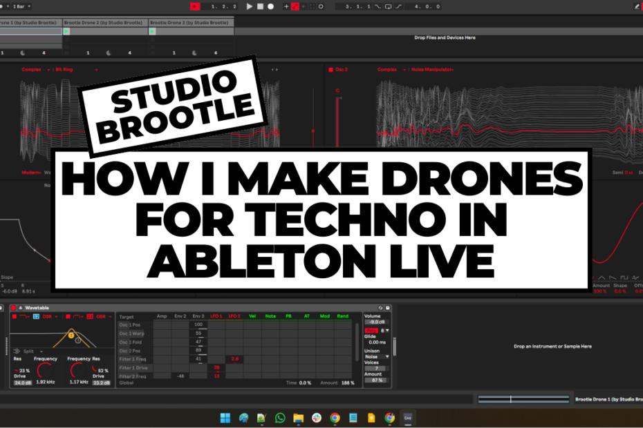HOW I MAKE DRONES FOR TECHNO IN ABLETON
