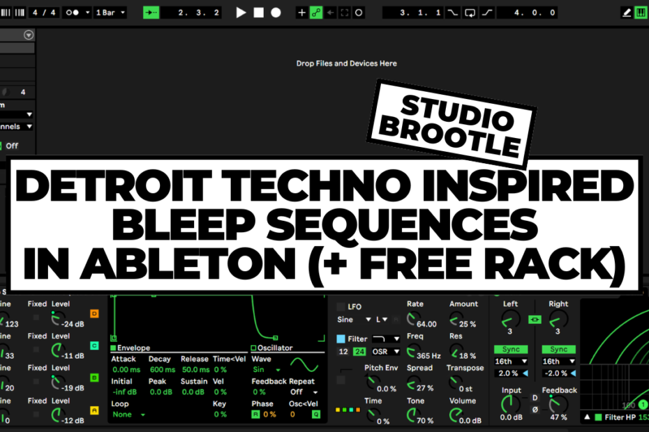 Techno Chord Sequences In Ableton (free rack)- inspired by DJ Bone, Jeff Mills, Detroit techno